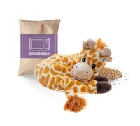 Habibi Plush Premium - Cuscino cervicale a forma di giraffa con cuscino termico riscaldabile nel forno a microonde
