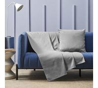 HABITA 33 HOME Granfoulard Copridivano, Copriletto Matrimoniale Primaverile, Telo Copridivano 250x280 Cm, Copri Divano Leggero, Telo Estivo (Grigio Sorrento)