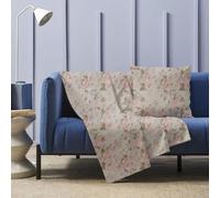 HABITA 33 HOME Telo copridivano 3 posti 250x280 cm universale - copridivano antigraffio gatto e cane, sofa cover decorativa per divani e poltrone, copridivani eleganti e resistenti (Peonia Rosa)