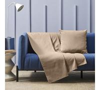 HABITA 33 HOME Telo copridivano 3 posti 250x280 cm universale - copridivano antigraffio gatto e cane, sofa cover decorativa per divani e poltrone, copridivani eleganti e resistenti (Beige Sorrento)