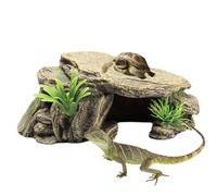 Habitat di tartaruga-rettile - Le grotte nascoste e la simulazione strisciante rettile Aalen | Ornamento di decorazione del serbatoio zona nascosta - alta cavità rocciosa di simulazione per acquario