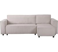 Habitat et Jardin Divano angolare in velluto a coste Montaigne S - 3 posti - Beige