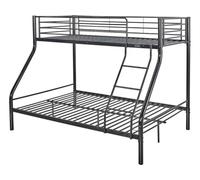 Habitat et Jardin Letto a castello in metallo Leo - Nero