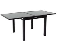 Habitat et Jardin Tavolo da giardino allungabile in alluminio PORTO 8 - Phoenix - Nero