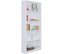 Habitdesign Magnolia B03 Libreria, Bianco, 80 x 28 x 201