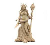 HABITZ Stregoneria Greca Statua della Dea Pagana Ecate Wicca Dea Greca Ecate Celtica Tripla Dea Angelo Ballerino Maga Figura Ornamento Refrigeratore for Vino Desktop da Ufficio Decorazione Domestica