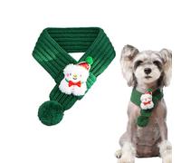 HABNI 1 Pezzo Cravatta per Cane e Gatto, Cuello de Punto para Mascotas para Gatos y Perros Pequeños y Medianos, Foulard Costume a Tema Navideño, Muñeco de Nieve Verde