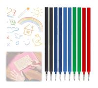 HABNI 10 Pezzi Ricariche Cancellabili Compatibili con Legami,Colorate Refill Penne Cancellabili Set, Punta Della penna 0,7 mm, Altezza 13 cm(2 Nero + 4 Blu + 2 Rosso+2Verde)