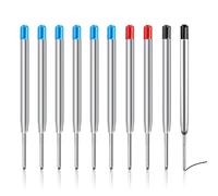 HABNI 10 Pezzi Ricariche per Penna a Sfera, Refill Compatibili con Parker Punta Fine 1 mm Ricarica Penna Inchiostro per Penne a Sfera Ricariche Sostituibili(6 Blu+2 Nero+2 Rosso)