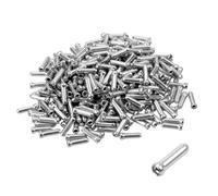HABNI 100 Pcs Tappi Per Cavi Freno Bici,Cappuccio Capicorda Per Cavo Bicicletta,Cavo Del Freno Per Fune Del Freno, Per Cavo Freno Bici,Freni Bicicletta, Manicotti Terminali In Argento, Tappo Terminal