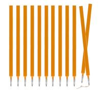 HABNI 12 Pezzi Ricariche Cancellabili Compatibili con Legami, Refill Penne Cancellabili Set con Legami, Facili da Cancellare, Punta Della penna 0,7 mm, Altezza 13 cm, Colore Arancione