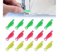HABNI 15 Pezzi Infilatore per Aghi, Aiuto per infilare Gli Aghi da Cucire, infilatore Fai-da-Te a Guida Rapida, Forma di Pesce (3,3 cm)