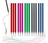 HABNI 15 Pezzi Ricariche Cancellabili Compatibili con Legami,Colorate Refill Penne Cancellabili Set con Legami, Facili da Cancellare, Punta Della penna 0,7 mm, Altezza 13 cm, 5 Colori