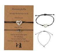 HABNI 2 Pcs Best Friends Forever Bracciale Set Abbinamento Bracciale, Idee Di Gioielli Per Fidanzate, Madri, Amiche, Figlie