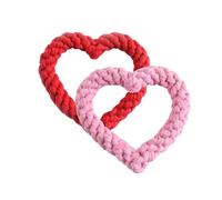 HABNI 2 Pcs Corda Da Gioco Per Cani In Puro Cotone,Giochi Per Cani Cuccioli Durevoli,A Forma Di Cuore, Intrecciato, Gioco Interattivo Per Taglia Piccola E Media, Gioco In Corda Intrecciata