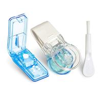 HABNI 2 Pcs Taglia Pastiglie, Taglia Pillole, Separatore Di Pillole Portatile Con Estrattori Per Compresse,Per Pillole Piccole Pillole Grandi Tagliate A Metà Quarto Per Compresse Vitaminiche