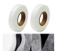 HABNI 2 Pezzi 64 Metri Nastro Termoadesivo, 20Mm Di Orlo Svelto Termoadesivo, Larghezza Termoadesivo Per Tessuti Orlo Adesivo Per Tessuti Nastro Termoadesivo Resistente Per Riparazioni Su Tende, Jeans