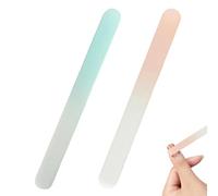 HABNI 2 Pezzi Limetta Unghie Neonato, Lime per Unghie In Vetro per Bambini, Confezione, per La Cura Dei Bambini, per Le Unghie Dei Bambini e Le Mamme(Blu & rosa)
