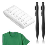 HABNI 200 Pz Etichette Adesive Personalizzate Per Vestiti Etichette Termoadesive Per Asilo Etichette Nome Etichette Adesive Scuola Per Uniforme Scola, Università, Asilo,Penna Inclusa