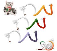 HABNI 3 Pezzi Giochi per Gatti, Giocattolo da Masticare per Gatti,70cm Corda Dentale per Gatti, Interattivi Giochi Gatto, Bastoncini da Masticare, Allevia la Tensione