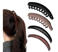 HABNI 4 Pezzi Banana Clip Pettine per Capelli, Fermagli per Capelli a Banana Retrò per Ricci Grossolani Accessori per Capelli a Coda di Pesce, per donne e Ragazze, Due stili