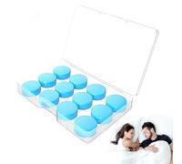 HABNI 6 Paia di Tappi per Le Orecchie in Silicone, Tappi per Le Orecchie riutilizzabili, Morbidi e Impermeabili, per la riduzione del Rumore Durante Il Sonno, Il Nuoto, la Doccia (Blu)