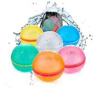 HABNI 6 Pcs Palloncini Da Acqua Riutilizzabili Bombe D'Acqua Chiusura Automatica Ricarica Rapida In Un Secondo Adatti Per Bambini Adulti Combattimenti In Acqua Spiaggia Feste In Piscina All'Aperto