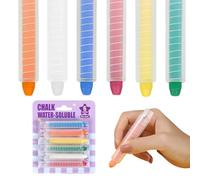HABNI 6 Pezzi Gessetti Colorati per Lavagna, Gesso Senza Polvere per Bambini, Gesso Lavabile non Tossico per Bambini Strumento Artistico per lavagna Bambini Disegno Scrittura