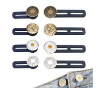 HABNI 8 Pezzi Bottone Allarga Pantaloni Estensore Per Vita Dei Pantaloni Bottoni Regolabili Per Pantaloni Estensione Per Jeans Set Di Bottoni Espandibili Estensore Per Vita Gravidanza