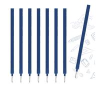 HABNI 8 Pezzi Ricariche Cancellabili Compatibili con Legami,Blu Refill Penne Cancellabili Set con Legami, Facili da Cancellare,Confezione Semplice, Punta Della Penna 0,7 mm,Blu Scuro