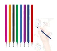 HABNI 8 Pezzi Ricariche Cancellabili Compatibili con Legami,Colorate Refill Penne Cancellabili Set, Confezione Semplice, Punta Della penna 0,7 mm, Altezza 13 cm,8 Colori