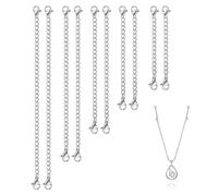 HABNI Allunga Collana 10 Pezzi Argento Estensori Per Bracciali E Gioielli 2In 3In 4In 5In 6In Misure Assortite
