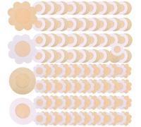 HABNI Copri Capezzoli Adesivi, 60 Pezzi Monouso Ultra Sottili, Colore Pelle, Diametro 6Cm, Invisibili Per Reggiseno E Lingerie