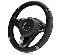 HABNI Coprivolante Universale Taglia M 37-38Cm Colorato Con Strass Di Cristallo E Strass Elastico Per Donne E Ragazze Accessori Per Auto Per La Maggior Parte Delle Auto