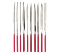 HABNI Lime, 10 Pezzi Lime Diamantate, Set Di Lime Ad Ago Di Precisione Multifunzionale Mini Diamante Rivestito In Titanio, Lima Ad Ago Diamantata In Titanio(3Mm X 140 Mm)