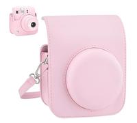 HABNI PU Custodia protettiva in pelle per Fuji Film Mini 12/11 Instant Film Camera Borsa da viaggio con tracolla regolabile