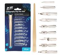 HABNI Set di Pennini per Calligrafia, Pennini per Manga, Set di Pennini per Calligrafia con 1 Portapenne e 9 Pennini, Adatti per Principianti e Artisti, Schizzi, Disegno Manga