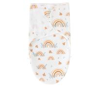 HABNI Swaddle Neonato 0-3 Estivo 1 Pezzo Cachi Arcobaleno Lunghezza 73Cm Larghezza 50Cm 100% Cotone Traspirante Sonno Sicuro Neonati