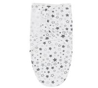 HABNI Swaddle Neonato 0-3 Estivo 1 Pezzo Stelle Bianche Lunghezza 73Cm Larghezza 50Cm 100% Cotone Traspirante Sonno Sicuro Neonati