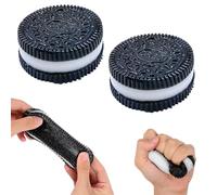 HABNI Taba Squishy,2 Pezzi Oreo Squishy,Taba Squishy Oreo,Fufu Squishy,Squishy Squeeze,Giocattolo Antistress Per Biscotti,Antistress Giocattolo Per Bambini E Adulti