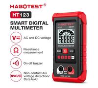 HABOTEST HT123 Multimetro digitale intelligente Tester di misurazione della continuità di resistenza di tensione CA/CC Multimetro NCV con retroilluminazione