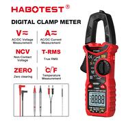HABOTEST HT206A/HT206B/HT206D Pinza Amperometrica Digitale DC/AC 600A Multimetro Amperometro Tester di Tensione per Auto Amp Hz Capacità