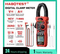 HABOTEST HT208D Pinza Amperometrica Digitale True RMS AC/DC, Multimetro Portatile con Selezione Automatica della Scala