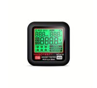 HABOTEST HT97D Tester per prese da elettricista con display LCD e test GFCI/RCDD - Rilevatore di tensione CA, tester per , adattatore per spina UE per test di prese