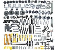 Habow 169pcs Parti Compatibili Con Lego-Technic - Ruote, Catena a Maglie, Sterzo, Sospensione, Motore, Attuatore Lineare, Ammortizzatore - MOC-Pezzi di Ricambio