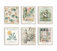 Habseligkeit Stampe artistiche da parete Matisse, stampa artistica da parete con stampa artistica vintage, decorazione retrò per camera da letto (20,3 x 25,4 cm, senza cornice)