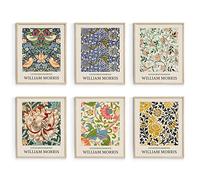 Habseligkeit Stampe artistiche da parete William Morris, decorazioni da parete retrò per l'estetica della stanza, poster del mercato dei fiori per la decorazione della camera da letto, senza cornice,