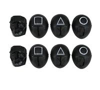 HAC24 Set di 8 maschere per Halloween, carnevale