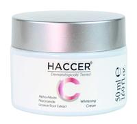 Haccer Crema sbiancante 50 ml - alfa-arbutina, niacinamide ed estratto di radice di liquirizia - Idratante, Schiarimento della pelle, Idratante, Nutriente, Revitalizzante