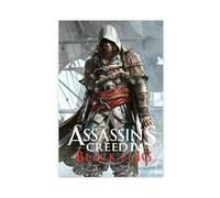 HACERR Assassin's Creed - Poster su tela, motivo: bandiera nera, decorazione artistica da parete per soggiorno e camera da letto, 30 x 45 cm